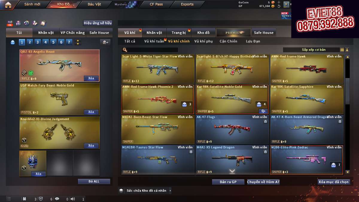shop acc cf uy tin gia re